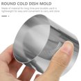 thumbnail image 5 of 3 Pcs Stainless Steel Swing Plate Molding Kitchen Utensils Biscuits Food Plating Molds Supplies Cold Dish Shaper Gear, 5 of 6