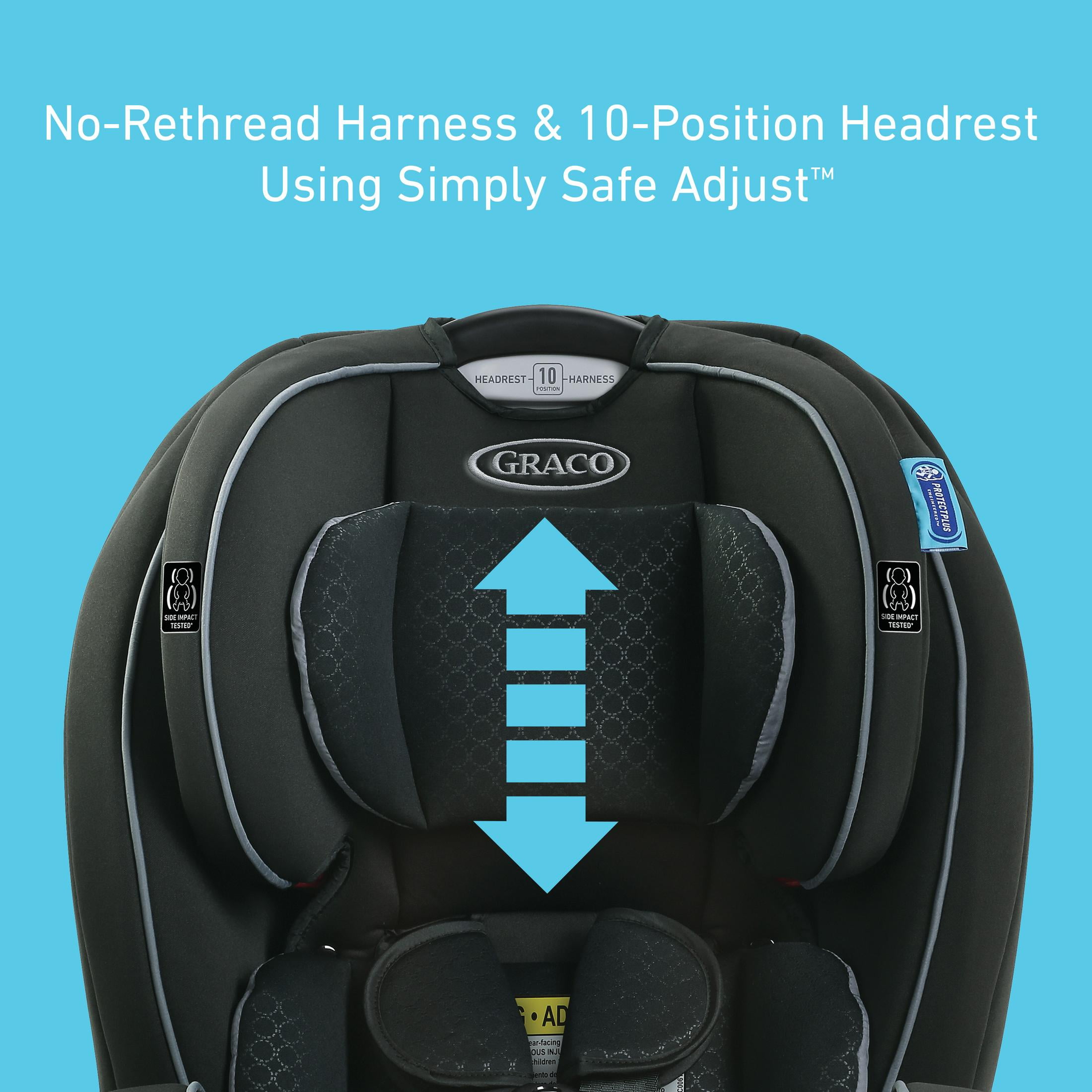 Graco TrioGrow SnugLock LX 3-in-1 Convertible Car Seat - Rear Facing, Forward Facing, Booster