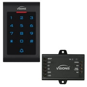 Visionis VIS-3002  Access Control Indoor Only Digital Touch Keypad + Reader Standalone With Mini Controller, Wiegand 26, Standard Design, No Software, EM Cards, 1000 Users