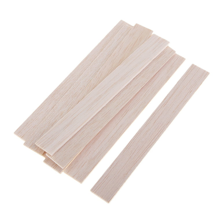 10PCS Round Wood Sticks Balsa Unfinished Beech Rods Woodworking Toy Model  Craft