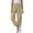 Khaki, variant on Audhol Soft Pants for Women, Cotton Linen Pants for Women High Waisted Drawstring Summer Comfy Casual Loose Beach Pants with Pockets Linen Pants Women Petite Beige L