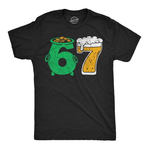 Mens Funny T Shirts 6 7 St Pats Sarcastic St Patricks Day Viral Tee For Men Graphic Tees