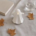 thumbnail image 4 of Halloween Ceramic Ghost Night Light, Cute Ghost Table Lamp Ornament, Warm Glow Desktop Decor, Bedroom Shelf Mantel Accent, Festive Holiday Gift, 4 of 7