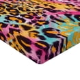 thumbnail image 2 of Ambesonne Leopard Print Fitted Sheet, Mottled Camo, California King, Multicolor, 2 of 3