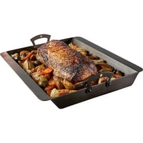 Classic Cuisine Iron Roasting Pan - Pre-Seasoned Roaster Pan with Handles