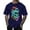 Blue, variant on Men T Shirts Color Gradient Skeleton Giant Print Novelty Coat Adult Blue Men's Athletic Fall Shirts & Tees size L