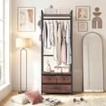 thumbnail image 4 of Costway Clothes Rack with Drawers, Shelves, Side Hooks, Metal Frame for Entryway, Wardrobe, 4 of 10