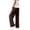Black, variant on Women's High Waisted Vertical Striped Wide Leg Pants, Business Casual Dress Pants for Women, Solid Color Relaxed Fit Work Slacks for Spring Summer Office Travel Blackish Green L