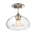 thumbnail image 5 of Meridian M60017NB 1 Light Semi Flush - Natural Brass, 5 of 6