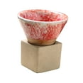 thumbnail image 2 of Taza de té de cerámica de 100ml, taza de café de 100ml, taza de té clásica tradicional hecha a mano, Taza de leche, taza de té para regalo de Rojo, 2 of 8