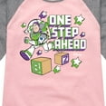 thumbnail image 3 of Disney - Toy Story - Buzz One Step - Toddler & Youth Girls Raglan Graphic T-Shirt, 3 of 4