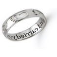 thumbnail image 4 of Tioneer Sterling Silver Footprint in The Sand Inspirational CZ Promise Ring, 4 of 5