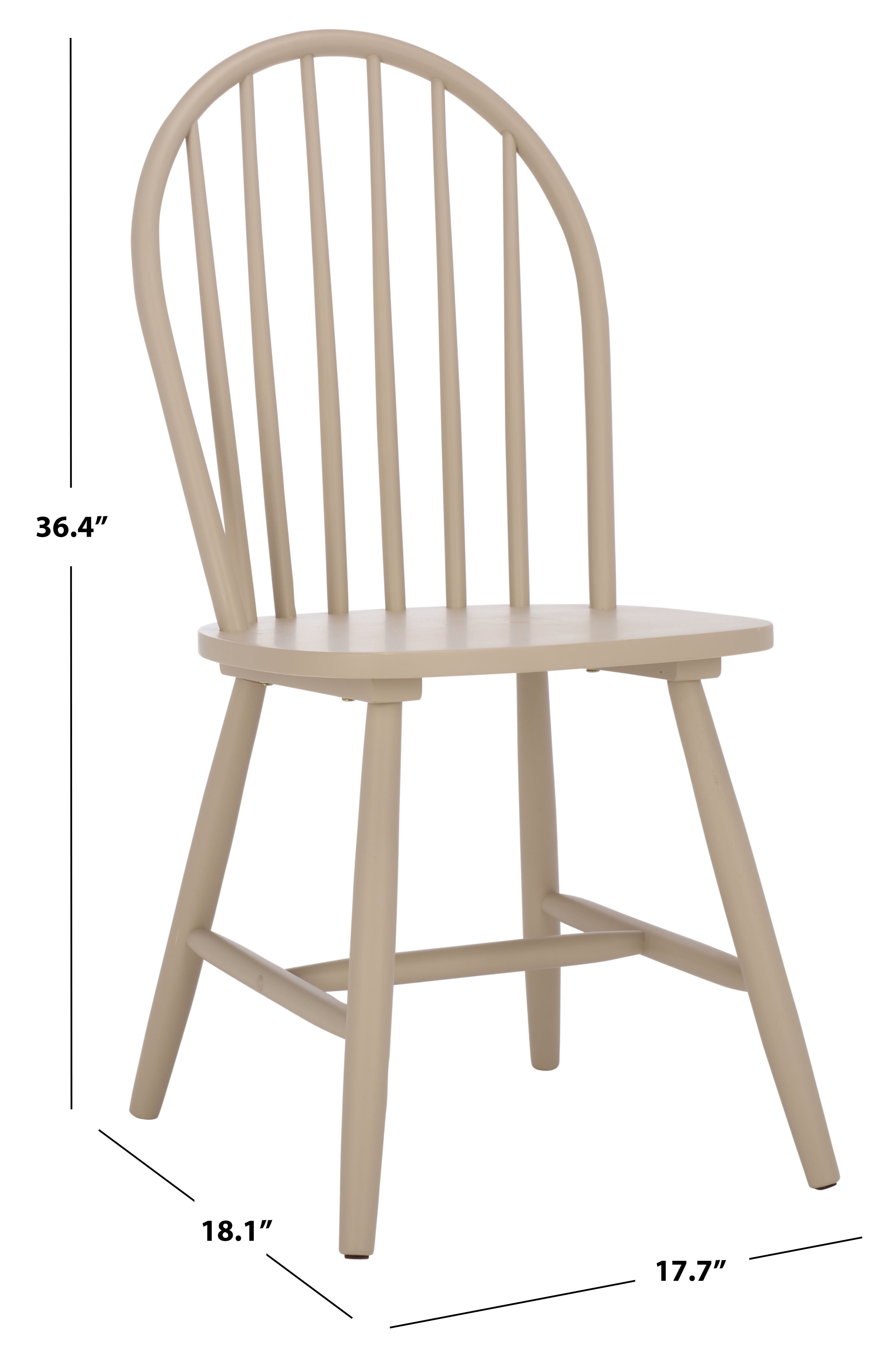 Safavieh Omaha Modern Wood Dining Side Chairs, Beige (Set of 2)