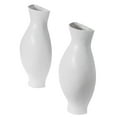 thumbnail image 5 of Tall Narrow Vase, Sleek Split Vase, Modern Floor Vase, Decorative Gift, Vase for Interior Design, 24.5 Inch Vase for Wedding Dinner Table Party Living Room Office Bedroom, Set of 2 White, 5 of 6