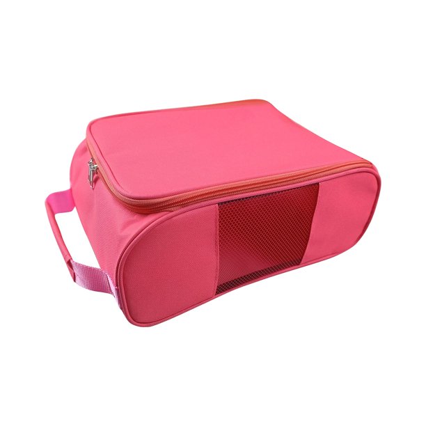 Bolsa para zapatos de golf, bolsa para zapatos deportivos, bolsa organizadora multiusos portátil, bolsa porta zapatos para acampar, viajar, gimnasio, Rosa