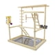 thumbnail image 1 of Play Play Stand Parrot Playground con swing de escalera, ejercicio, loro Playstand Play Stand para periquitos de, 1 of 9