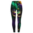 thumbnail image 6 of Leggings for Women Tummy Control,Mardi Gras Leggings for Women High Waisted Glitter Print Stretchy Tights Carnival Party Pants Festival Outfit, 6 of 6