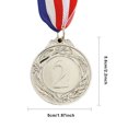 thumbnail image 4 of Medalla 5 Cm Plata Con Cinta para El Cuello Premios Ganador Juegos Pelota, 4 of 4