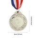 thumbnail image 4 of Medalla 5 Cm Plata Con Cinta para El Cuello Premios Ganador Juegos Pelota, 4 of 4