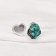 thumbnail image 2 of Tibetan Turquoise Ring, Rough Turquoise Ring, December Birthstone, Heart Adjustable Ring, 925 Sterling Silver, Womens Ring, Christmas, Thanksgiving, Handmade, Statement Jewelry, Rough Gemstone Jewelry, 2 of 5
