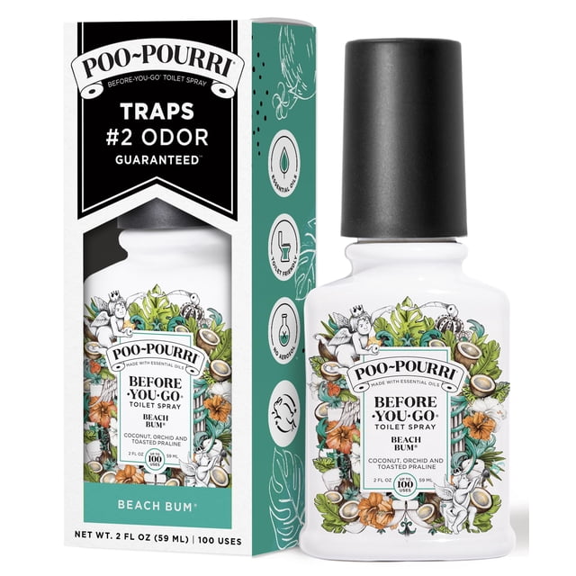 Spray de baño Poo-Pourri Beach Bum 59 ml con aroma a coco