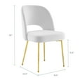 thumbnail image 2 of Modway Rouse Dining Room Side Chair in White, 2 of 7