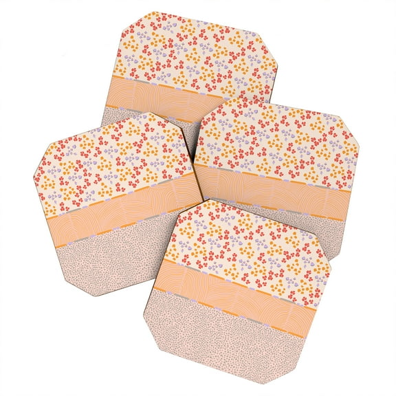 Society6 Iveta Abolina Cosette Blush Set of 4 Coasters
