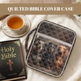 thumbnail image 7 of FOR U DESIGNS Dachshund Print Bible Cover with Handle Large Capacity Bible Carrier Tote Bag Quilted Bible Carrying Case Cover Christian Bible Accessories Gifts, 7 of 7