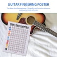 thumbnail image 3 of Póster de tabla de acordes de guitarra, guía de referencia de guitarra, tabla de aprendizaje de diapasón de guitarra para el hogar, 3 of 7