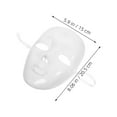 thumbnail image 2 of EXHUMKY 4Pcs Blank Paintable Mask Full Face Diy White Plastic For Artists Hobbyists, 2 of 8