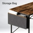 thumbnail image 2 of Bestier 47 Inch Modern Simple Style Study Desk with Storage Bag, Brown, 2 of 7