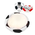 thumbnail image 4 of Lit pour Animaux de Compagnie en Forme de Football, Lit de Grotte pour Animaux de Compagnie Confortable Semi-Fermé Amovible pour Animaux de Compagnie pour Chatons Noir Blanc, Blanc Rouge, 4 of 8