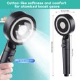 High Pressure Handheld Shower Head with ON/OFF Pause Switch, 5 Spray