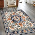 thumbnail image 3 of 3'x5' Area Rugs, Orange Blue Boho Southwestern Indoor Outdoor Area Rug for Living Room Bedroom, Ethnic Rustic Classical Washable Bathroom Rugs Kitchen Floor Carpet Mats Home Decor Aesthetic, 3 of 8