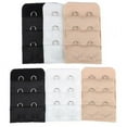 thumbnail image 4 of 5Pcs Breathable Women 3 Rows 2 Hooks Bra Strap Extender Soft Back Band Extension, 4 of 8