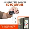 thumbnail image 4 of 12 Pcs Shower Curtain Weights Bottom,Strong Magnetic Magnets for Shower Curtain Liner Heavy Weight Refrigerator Magnets Tablecloth Clips, 4 of 6