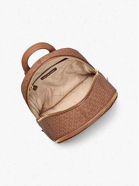Michael Kors Rhea Medium Color-Block Signature Logo Backpack