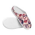 thumbnail image 3 of Wukai record rock Skull lips Print Women's Indoor Bedroom Slipper Slip On Shoes, Unisex House Shoes with Anti-Skid Sole for Men, Gift for Women Men-35/36, 3 of 7