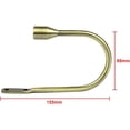 thumbnail image 3 of Cortina Beso Clip de cortina Diseño en forma de U Gancho de cortina Beso Soporte de amarre de cortina de metal 2 piezas Beso de cortina (Bronce 155 * 88 mm), 3 of 5