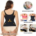thumbnail image 5 of OUTAD Women's Zipper Sweat Sauna Body Shaper Slimming Vest Waist Trainer Weight Loss Adjustable Vest Fat Burner Hourglass Workout, 5 of 7