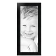 thumbnail image 2 of ArtToFrames 8x20 Inch Satin Black Double Step Lip Picture Frame, This Black Wood Poster Frame is Great for Your Art or Photos, Comes with Regular Glass (1418), 2 of 7