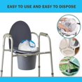 thumbnail image 3 of Disposable Commode Liner Bags Pack 50 Adult Bedside Commode Liners Bed Pan Liners Disposable Waste Bags For Commode Chair,portable Toilet Bags,camping, 3 of 5