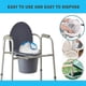 thumbnail image 3 of Disposable Commode Liner Bags Pack 50 Adult Bedside Commode Liners Bed Pan Liners Disposable Waste Bags For Commode Chair,portable Toilet Bags,camping, 3 of 5