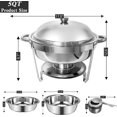 TUOKE Chafing Dish Buffet Set,2 Rectangular Chafers + 2 Round Chafing
