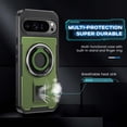 thumbnail image 2 of for Google Pixel 8 Pro Case with Stand, Shockproof Drop Resistant Protection Cover Finger Ring Rugged Phone Case with Built-in 360° Rotatable Ring Kickstand for Google Pixel 8 Pro, Green, 2 of 9