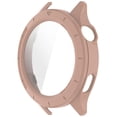 thumbnail image 3 of For Xiaomi Watch S4 S4 eSIM Version Watch Case PC Frame Cover with Tempered Glass Screen Film - Pink, 3 of 5
