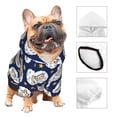 thumbnail image 3 of Fotbe Cute Sheep With Star Sudadera con Estampado para Perros Pequeños – Suéter con Capucha para Mascotas, Tela Suave de Forro Polar con Bolsillo-Large, 3 of 7
