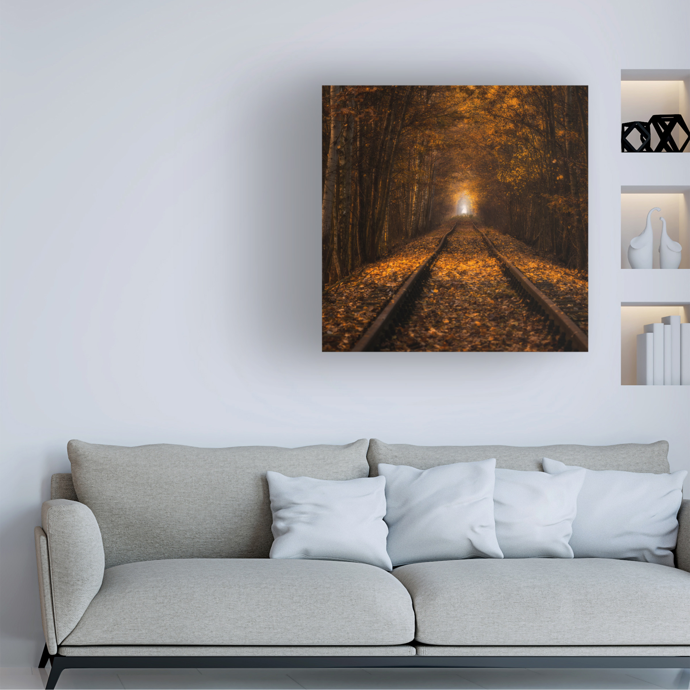 Pawel Uchorczak 'Autumn Tunnel' Canvas Art