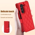 thumbnail image 3 of for Samsung Galaxy Z Fold 6 Wallet Case with S Pen Holder & Crossbody Lanyard & Wrist Strap, Shockproof Flip Kickstand Stylish PU Leather Protective Cover for Samsung Galaxy Z Fold 6, Red, 3 of 11