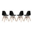 thumbnail image 3 of Modholic Eiffel Kids Chair, Black (Set Of 2), 3 of 3